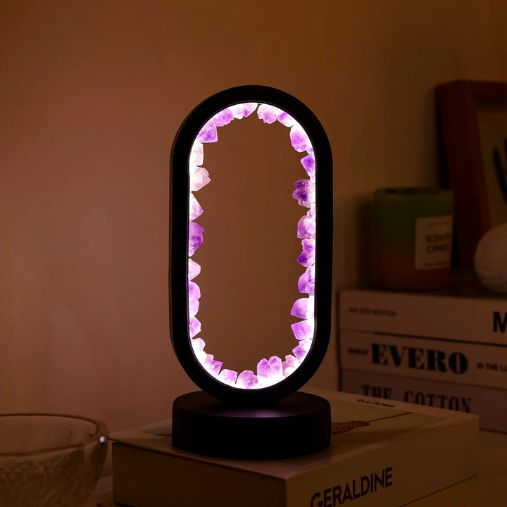 AmethystGlow - Handgemaakte Natuurlijke Kalmerende Amethist Lamp voor Ontspanning