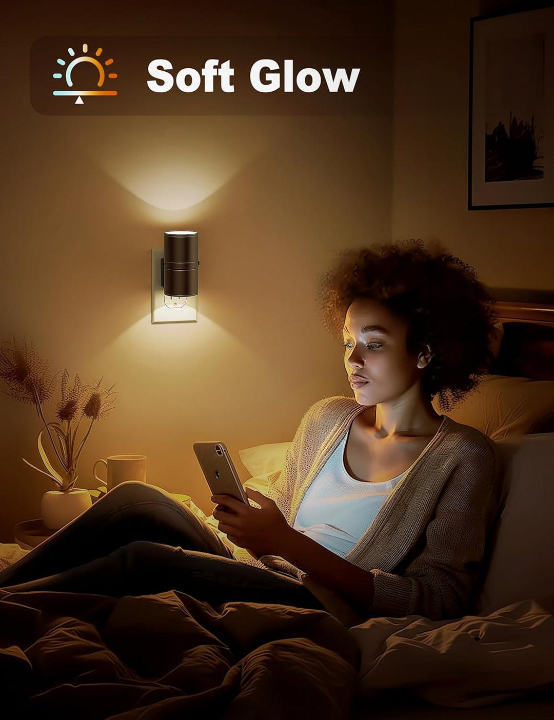 GlowLite - Dimbare LED Nachtlamp met Schemersensor | Plug-In Sfeerverlichting voor Elke Kamer
