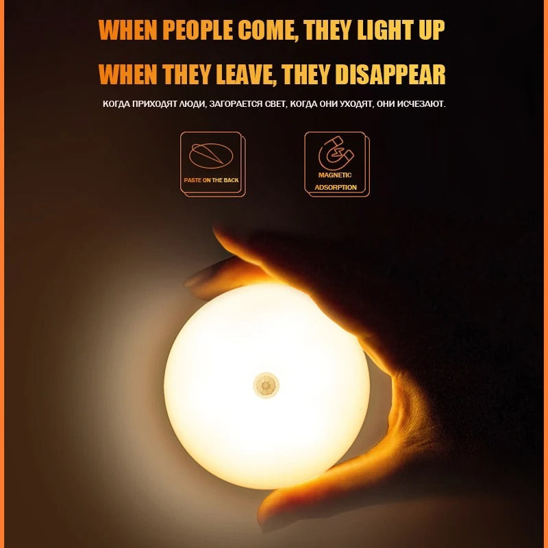 BrightGlow - Zelfklevende Draadloze LED Lamp met Bewegingssensor voor Extra Licht