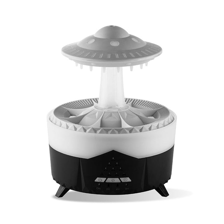 Regenwolk diffuser met afstandsbediening, 350 ml en tot 10 uur regen