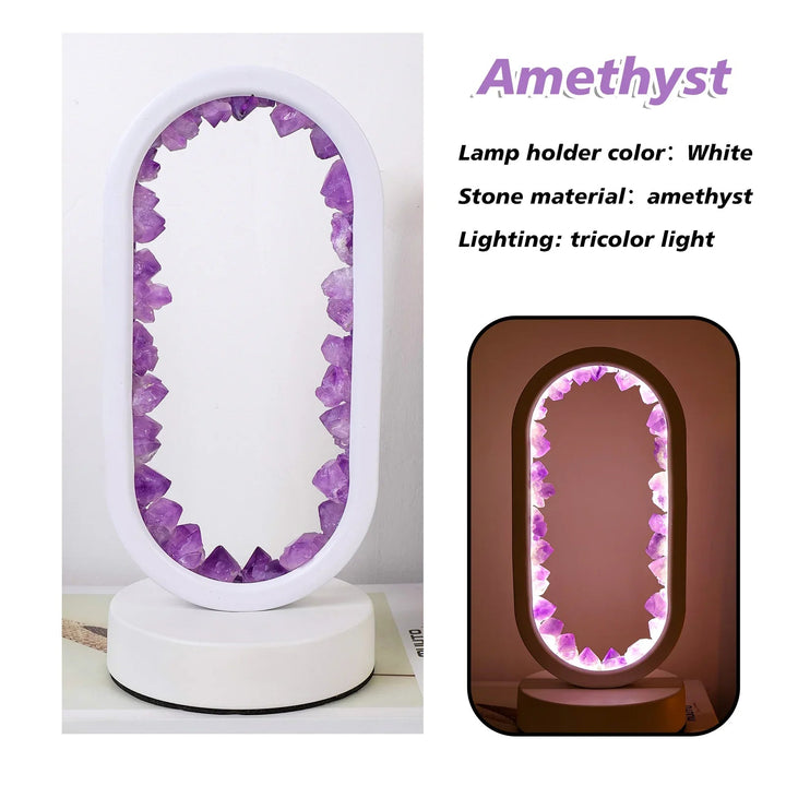 AmethystGlow - Handgemaakte Natuurlijke Kalmerende Amethist Lamp voor Ontspanning