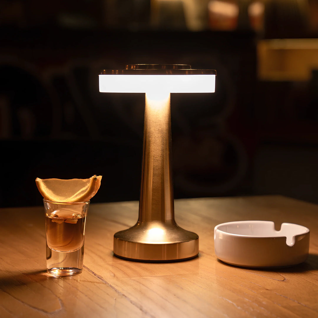 Draagbare dimbare tafellamp, elegant retro ontwerp
