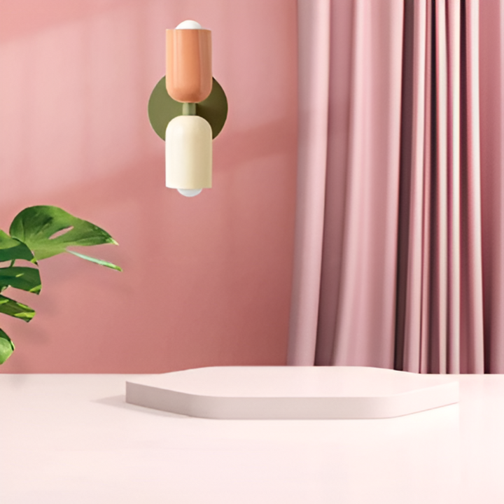 Vaste LED-wandlamp, eigentijds ontwerp met dubbelzijdige gloed