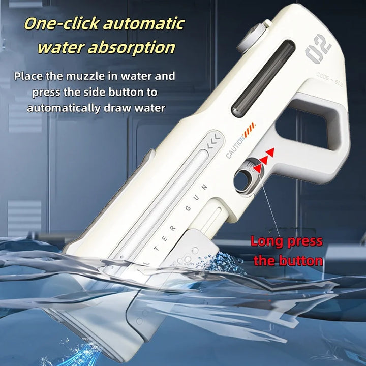 Krachtig Waterpistool met LED - Wit of Grijs