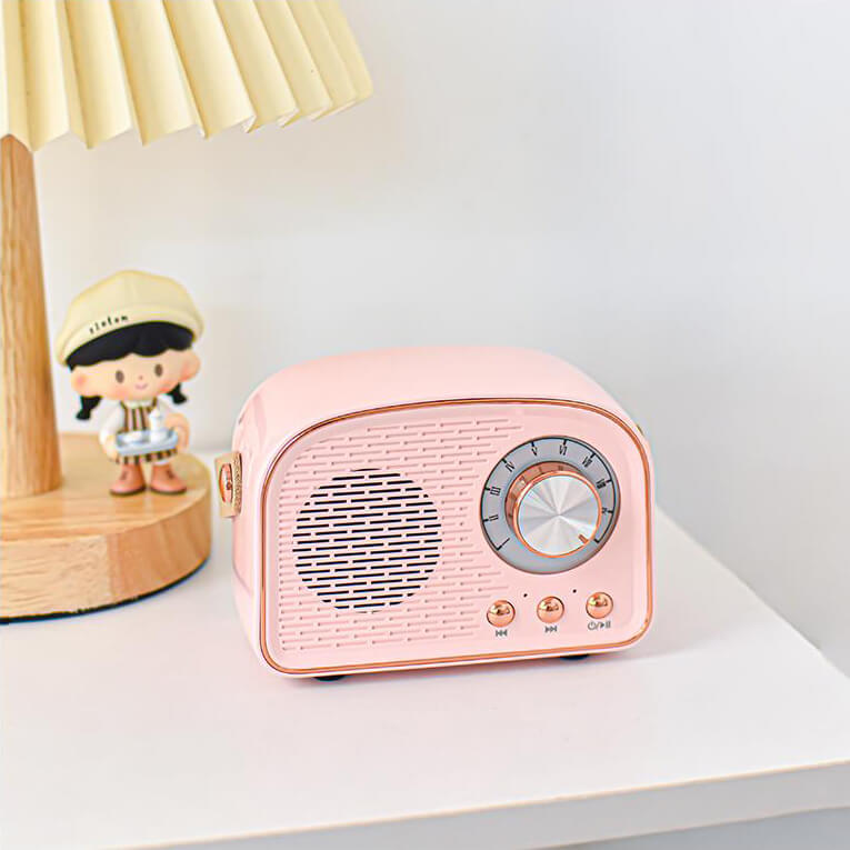 Vintage Bluetooth luidspreker met FM-radio – RetroVibe