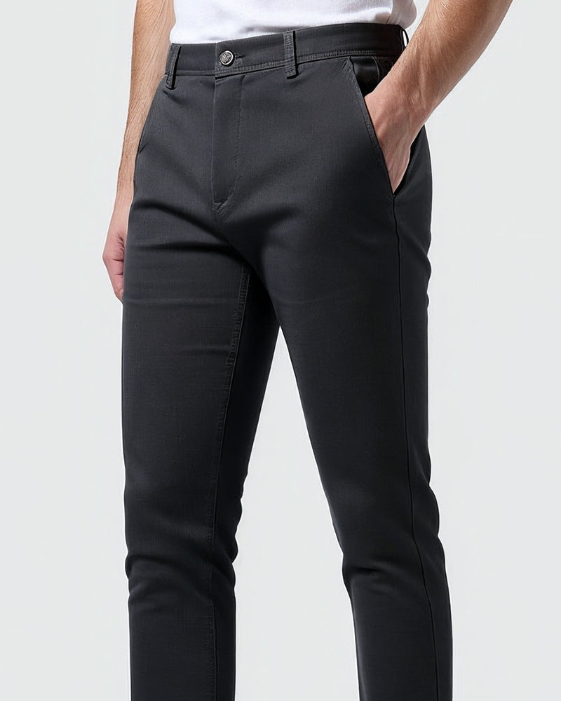 Slim fit chinobroek voor heren voor dagelijks gebruik en kantoor