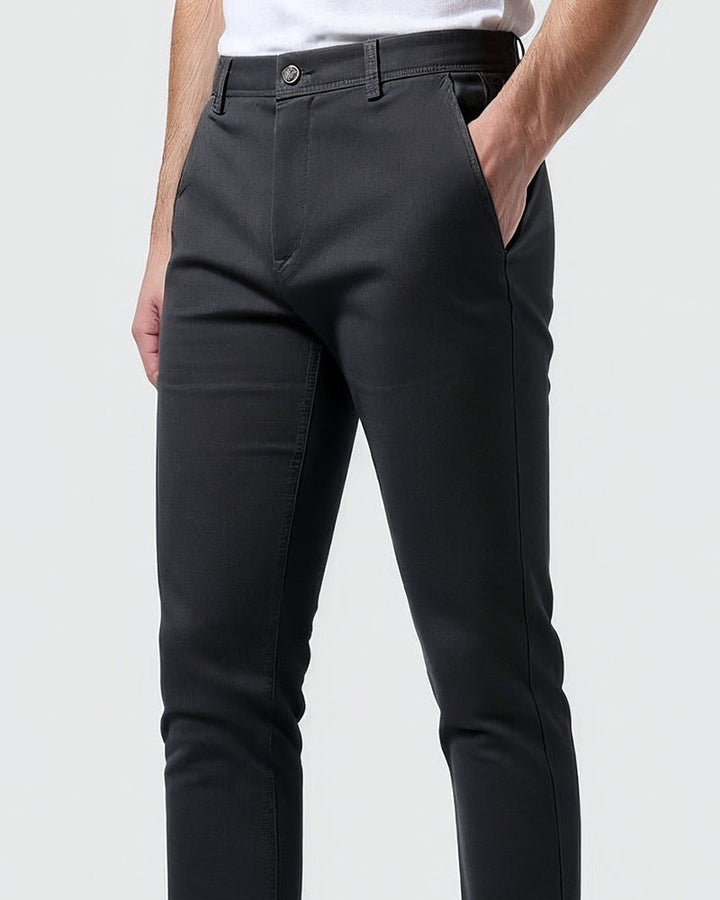 Slim fit chinobroek voor heren voor dagelijks gebruik en kantoor