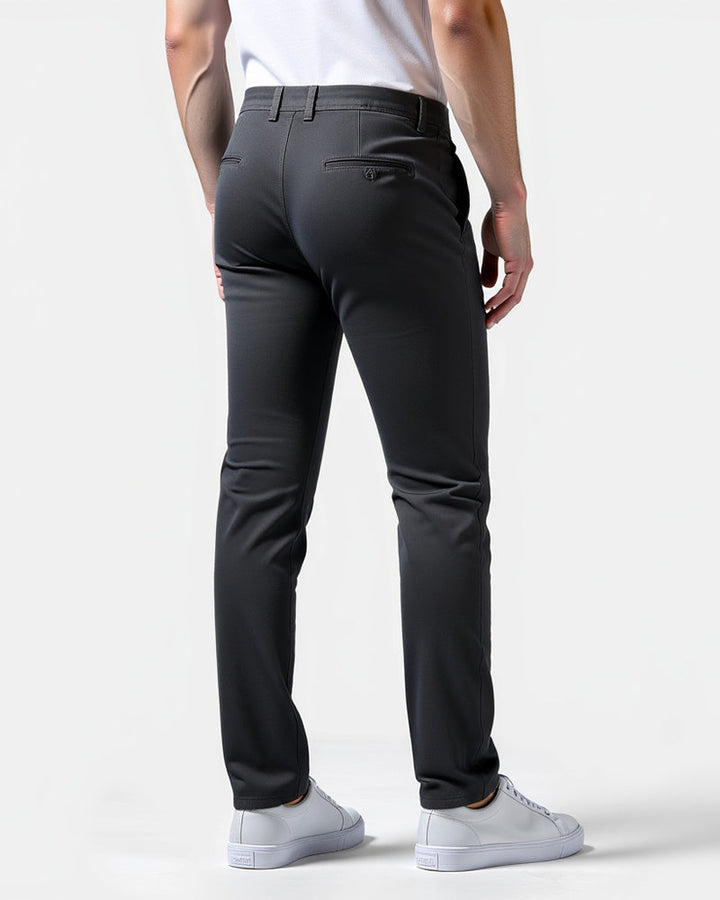 Slim fit chinobroek voor heren voor dagelijks gebruik en kantoor