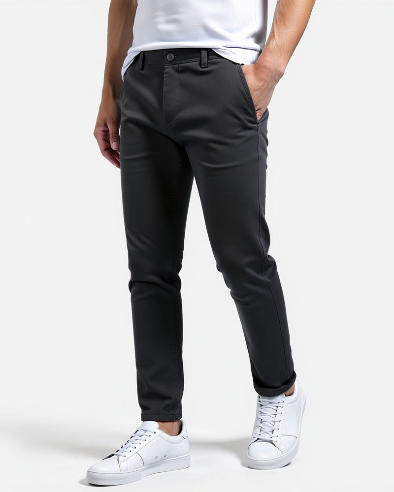 Slim fit chinobroek voor heren voor dagelijks gebruik en kantoor