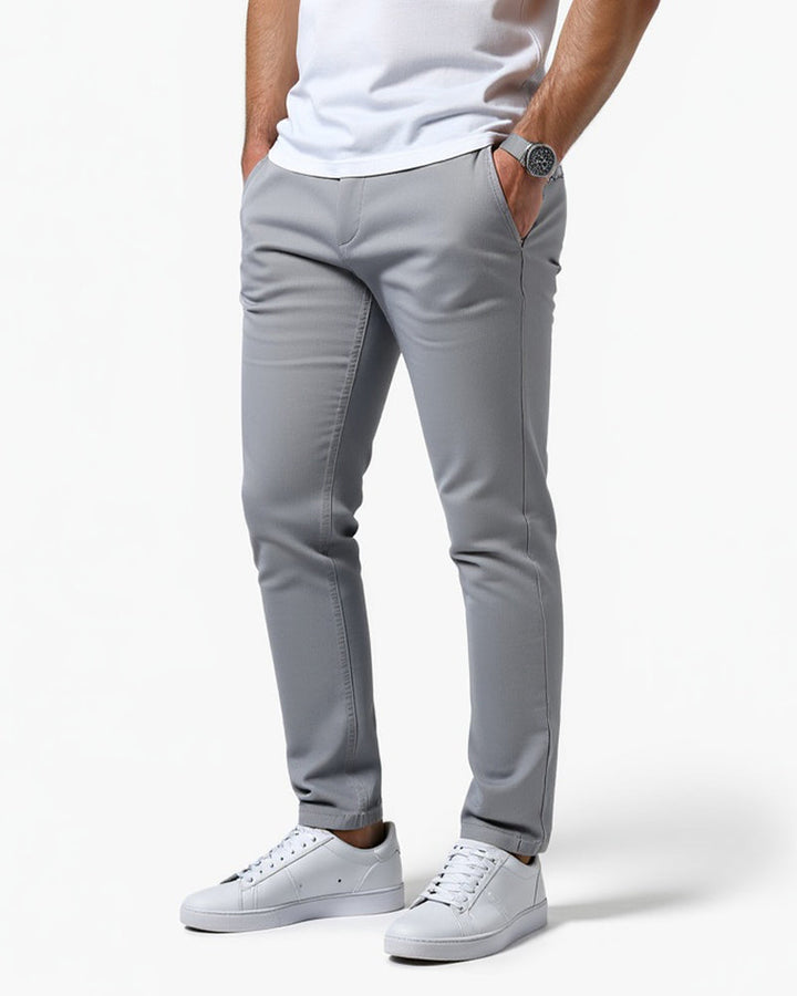 Slim fit chinobroek voor heren voor dagelijks gebruik en kantoor