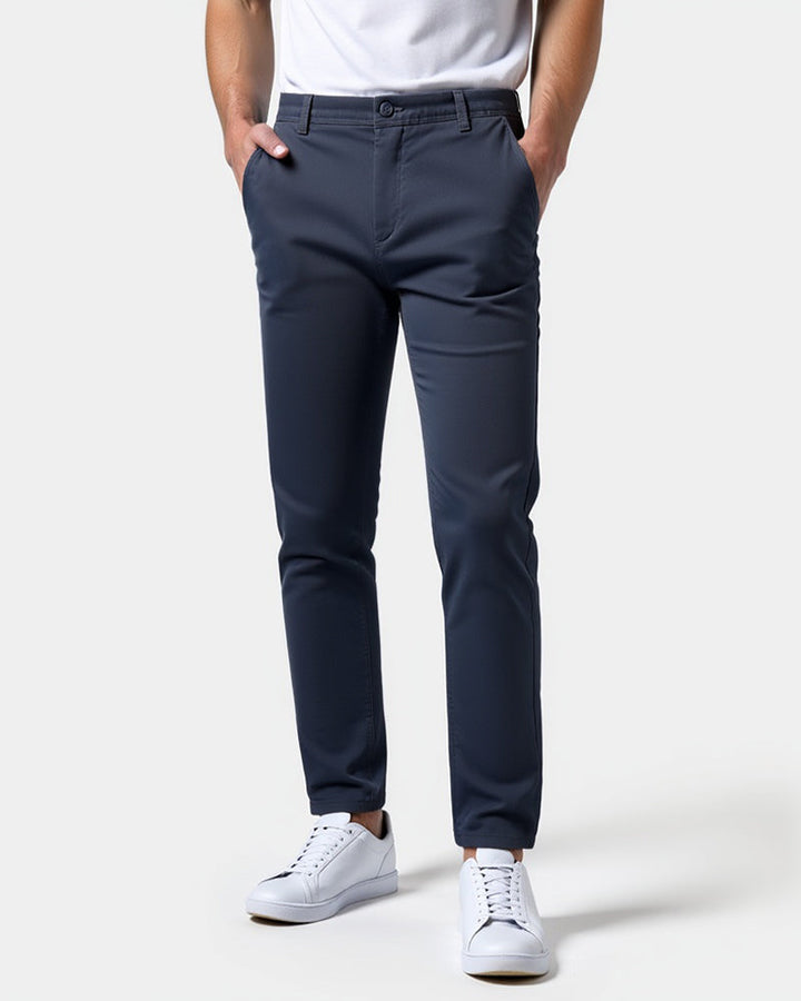 Slim fit chinobroek voor heren voor dagelijks gebruik en kantoor