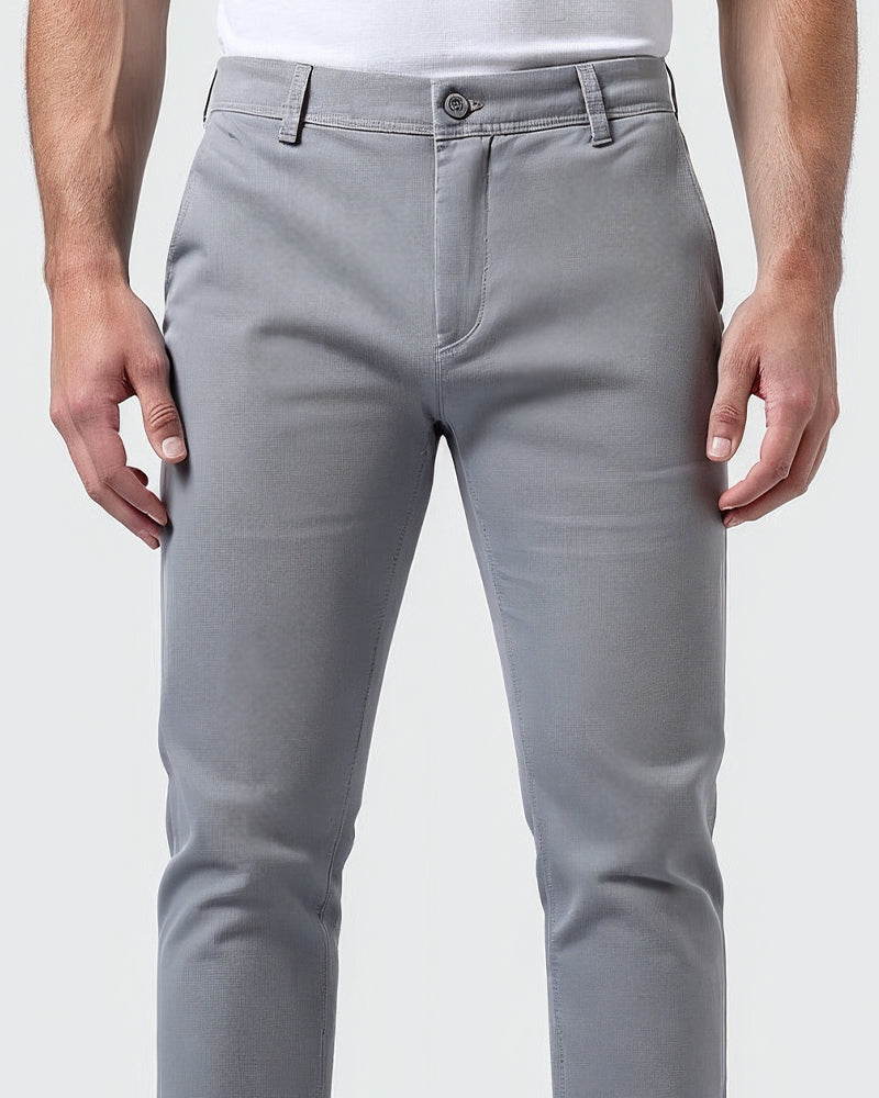 Slim fit chinobroek voor heren voor dagelijks gebruik en kantoor