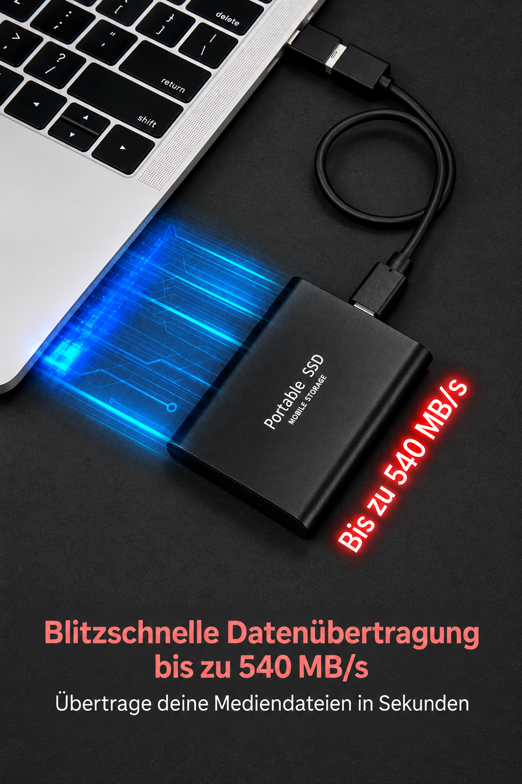 Draagbare 128 TB SSD voor creatievelingen en professionals