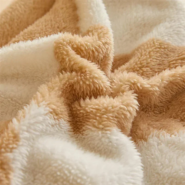 Gezellige gewogen quilt-deken met ruitdesign