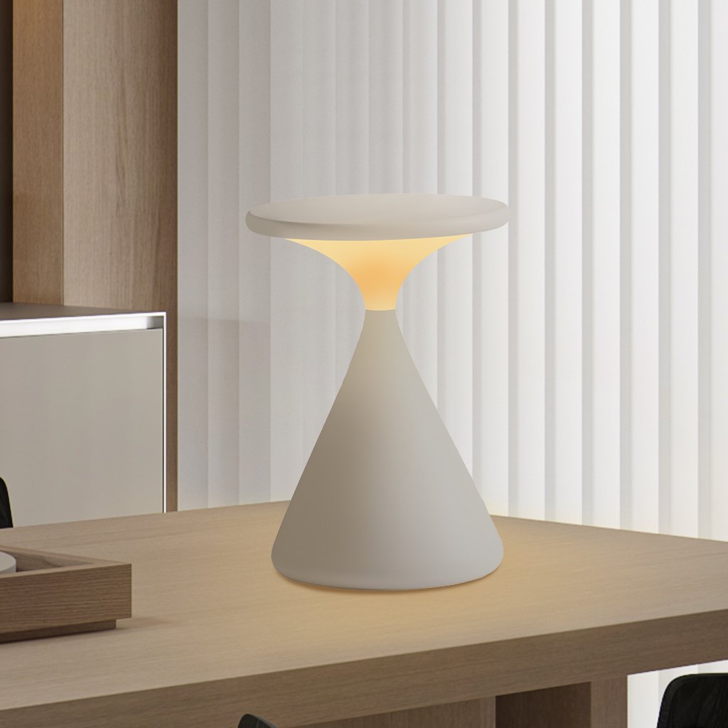 GlowSphere - Draadloze Tafellamp Met Elegant Zandloper Design & Dimbare Touch Bediening