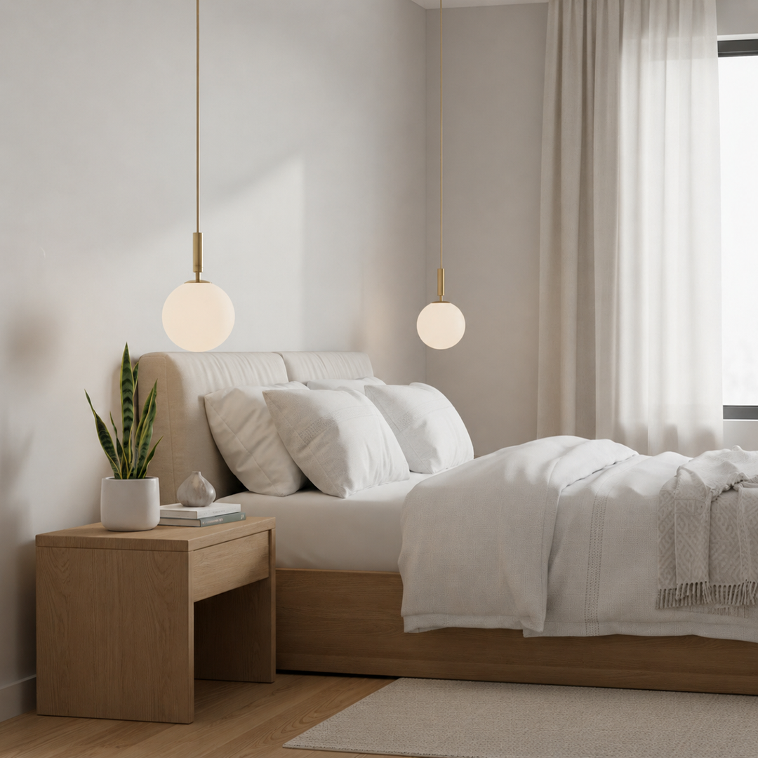 Gouden Scandinavische hanglamp