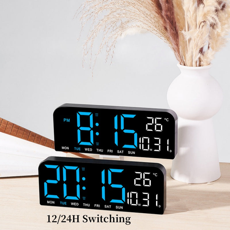 SmartTime - Digitale Wandklok Met Temperatuur, Datum en Alarmfunctie