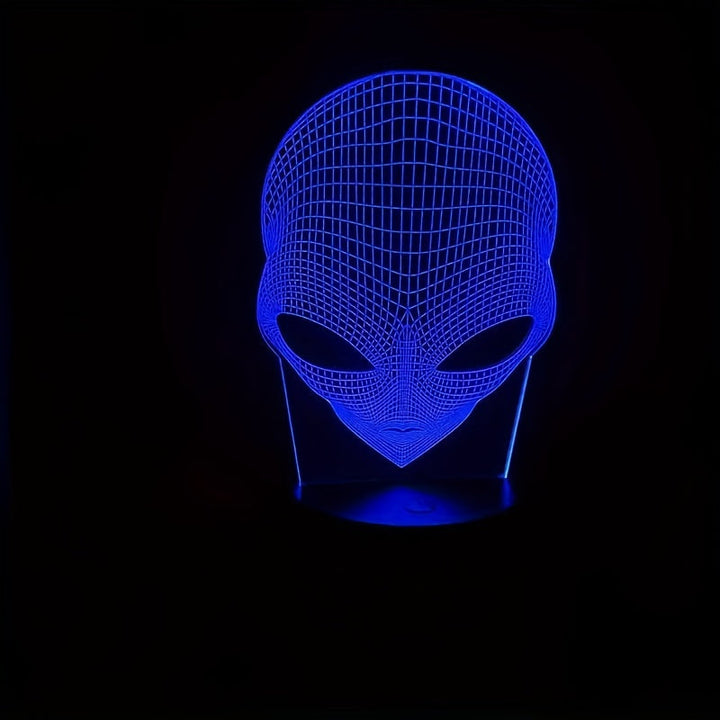 StarryLux - 3D Tafellamp met Zwarte Basis & 7 Kleuren LED-Verlichting