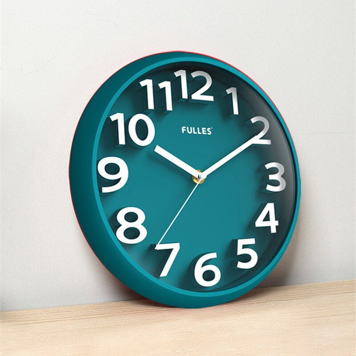TimeTrendy - Moderne 3D Wandklok met Grote Cijfers en Stijlvol Design