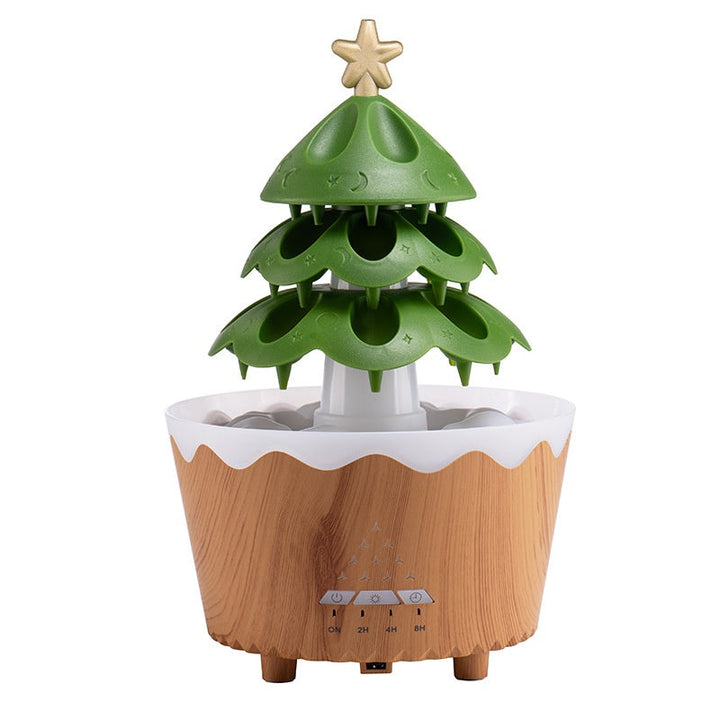 Stille aroma diffuser met timer, afstandsbediening en warm goudlicht
