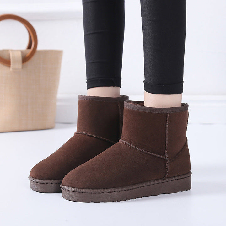 Snowboots voor dames met nepbont en antislip rubberzool