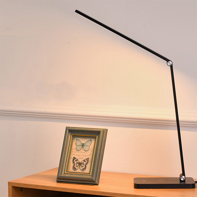 LumiGlow - Minimalistische LED Bureaulamp met Dimbare Helderheid & Wireless Opladen