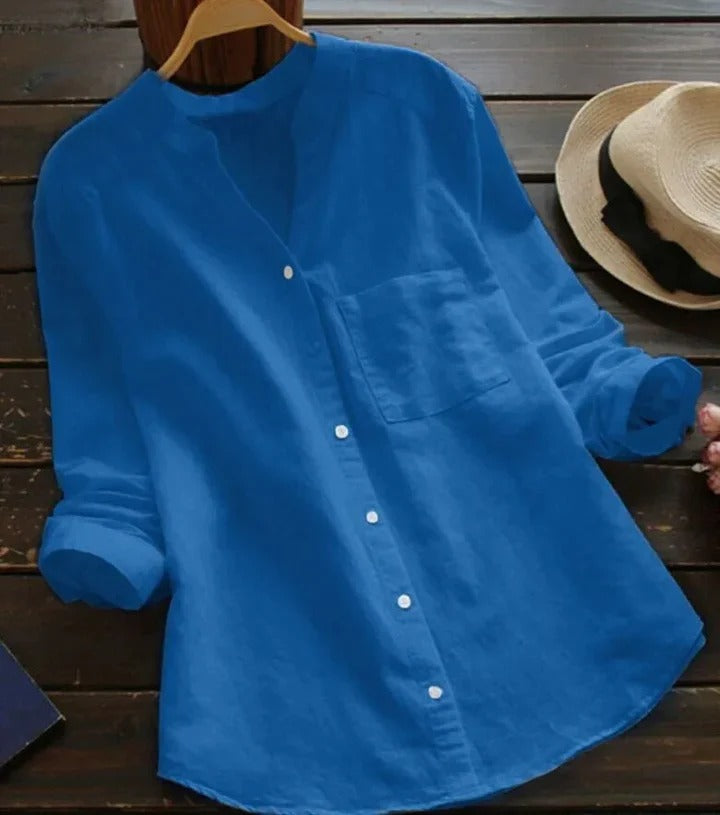 Linnen shirt voor dames - Roosje