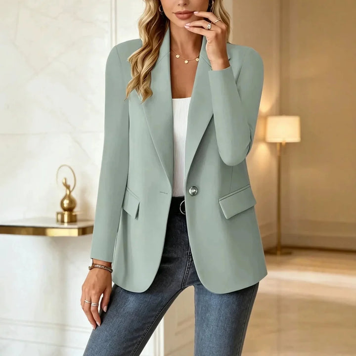 Lange Blazer met Reverskraag