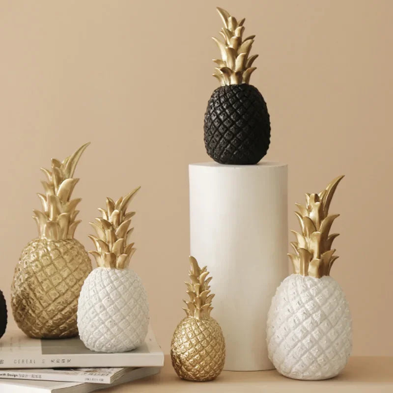 GoldenGlow - Gouden Ananas Decoratie Voor Luxe Interieurs