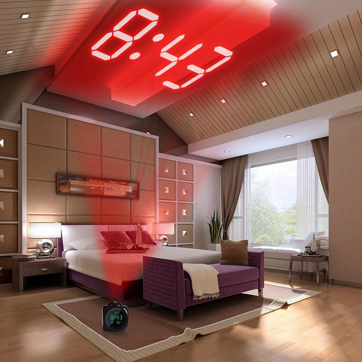 BrightClock - Digitale Wekker met Projectie, LCD-Display & Slaaptimer