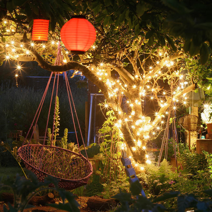 Solar-lichtsnoer voor buiten, weerbestendige LED voor tuin en evenementen