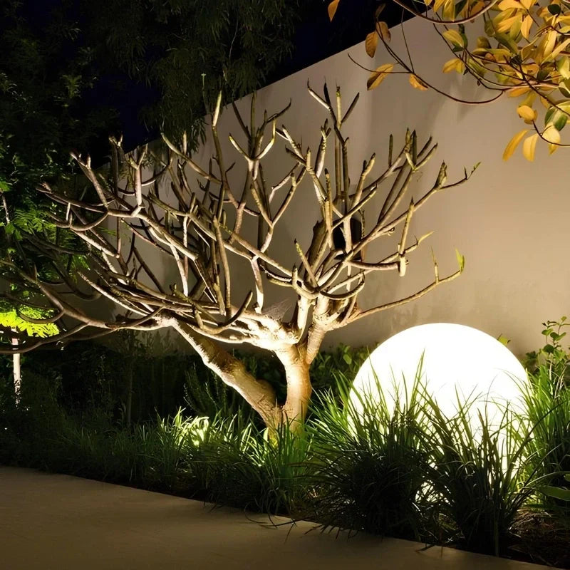 Bolvormige tuinlamp, kleurwisselende LED