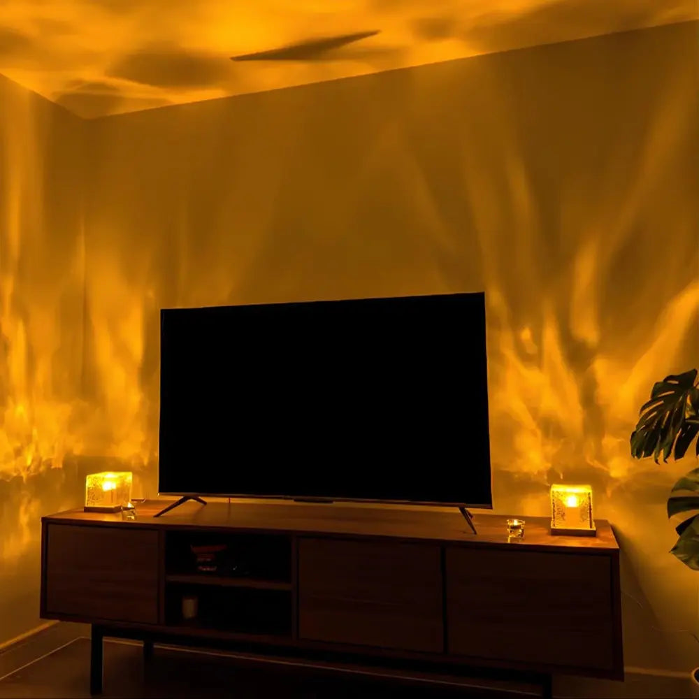 Aurora-kubuslamp, kleurwisselende LED met prismagloed