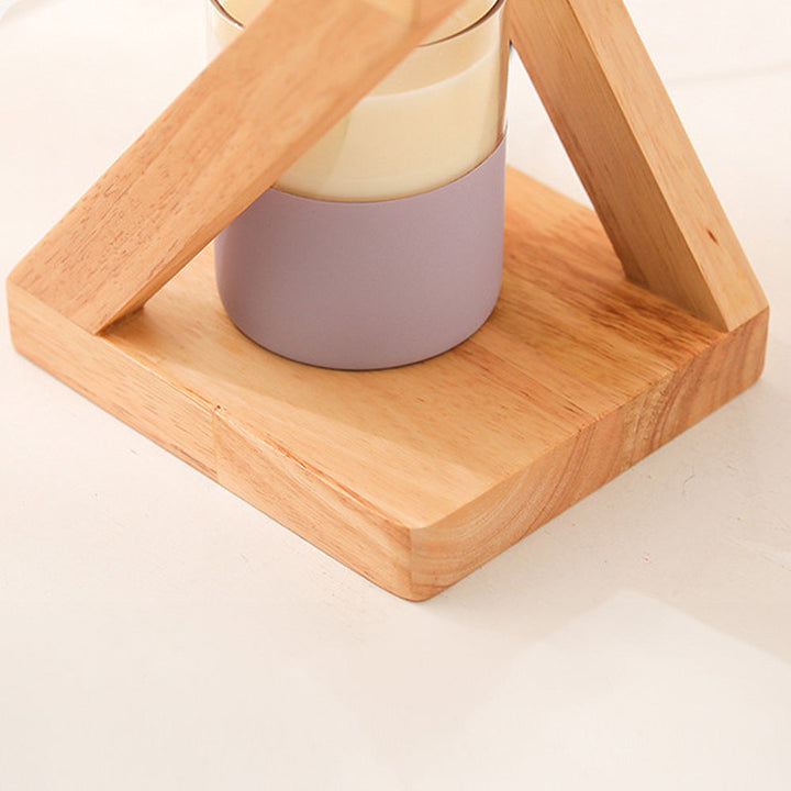 AromaLicht - Houten Kaarswarmer Lamp Voor Sfeervolle Aromatherapie