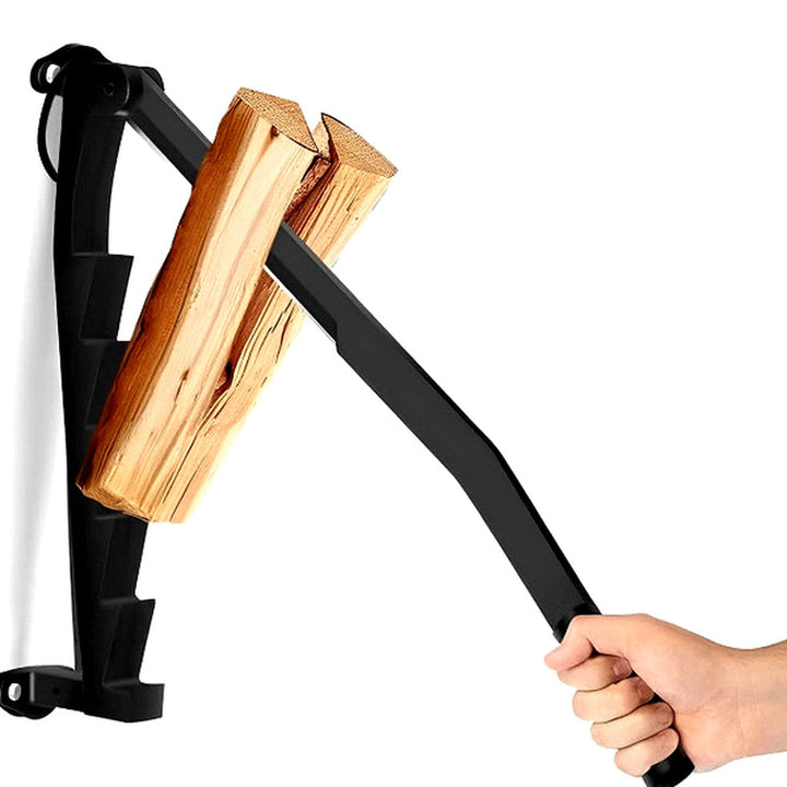 Handmatige houtklover met wandmontage - hendel-geactiveerd brandhoutgereedschap