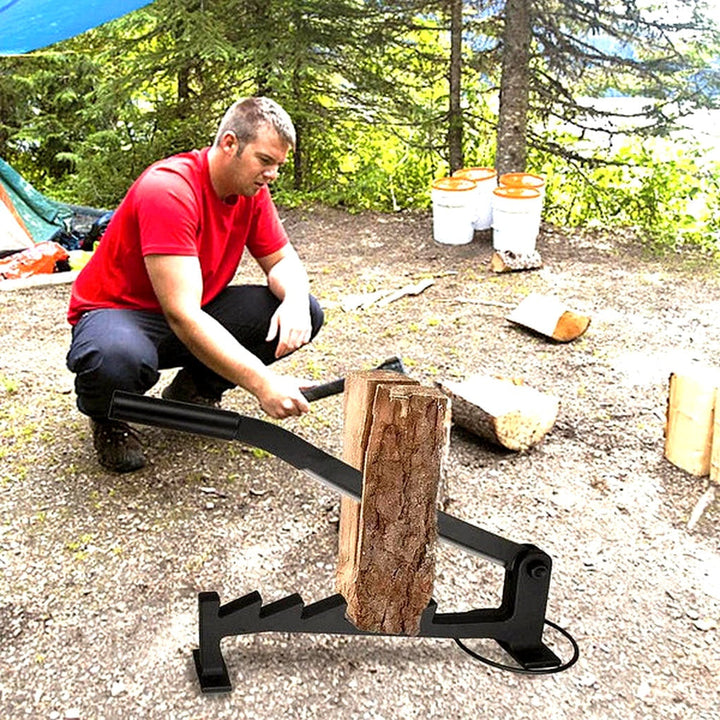 Handmatige houtklover met wandmontage - hendel-geactiveerd brandhoutgereedschap