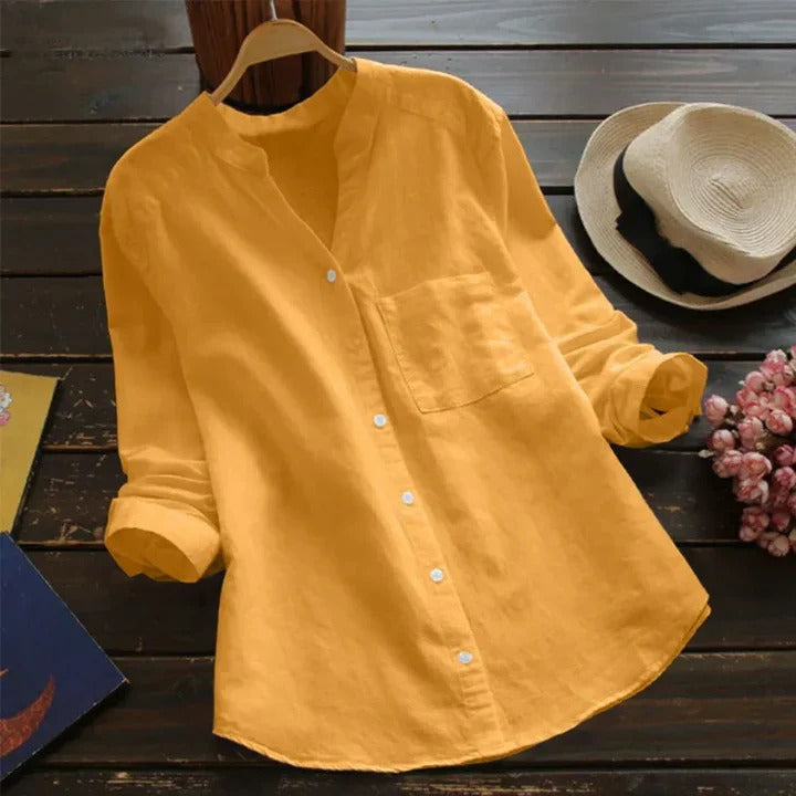 Linnen shirt voor dames - Roosje