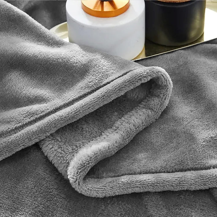 Zachte fleece plaid van imitatiebont voor bank en bed