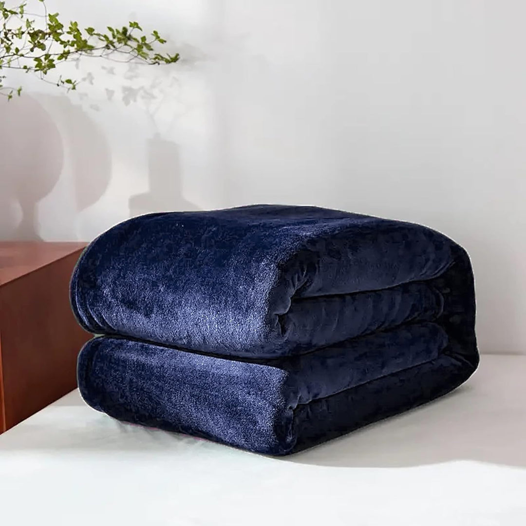 Zachte fleece plaid van imitatiebont voor bank en bed