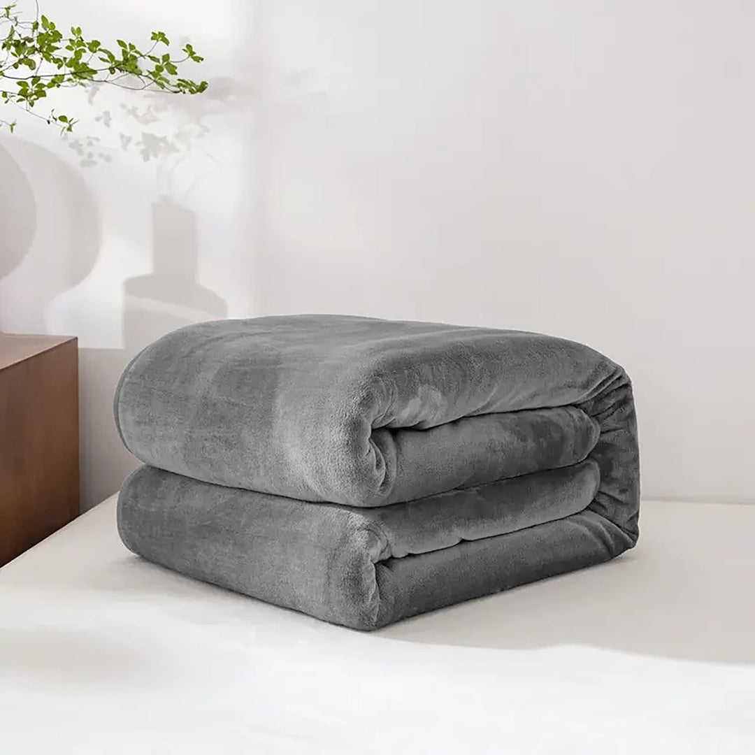 Zachte fleece plaid van imitatiebont voor bank en bed