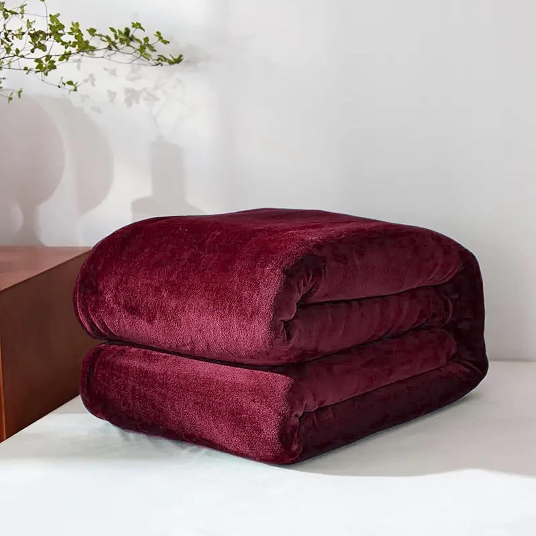 Zachte fleece plaid van imitatiebont voor bank en bed