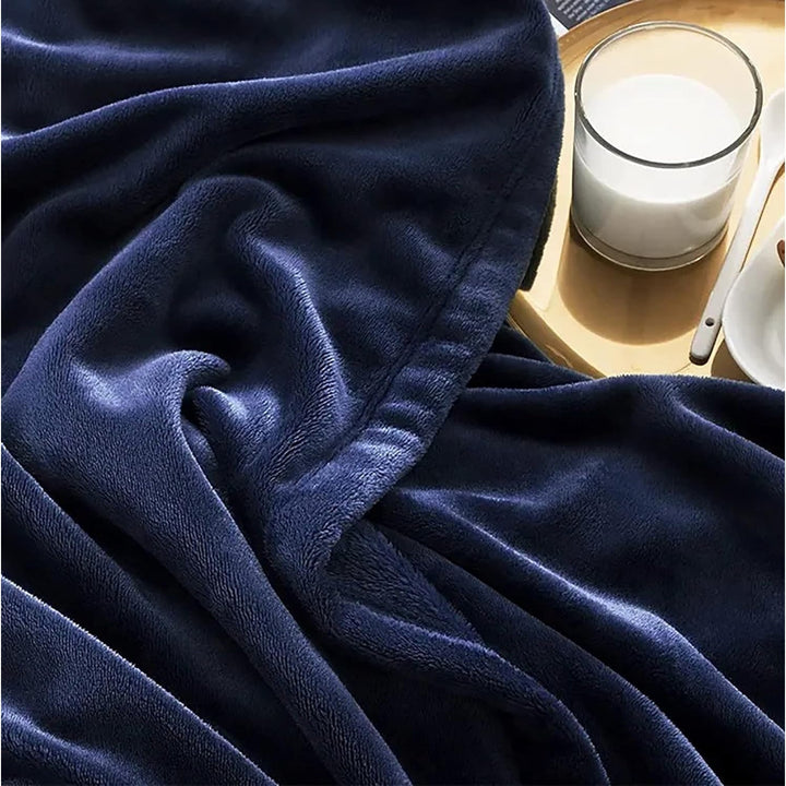 Zachte fleece plaid van imitatiebont voor bank en bed