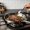 TITAN-PREMIUM PAN – Hoogwaardige titanium pan zonder coating voor alle kooktypen