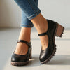 Vintage mary-janes voor dames met verstelbaar bandje