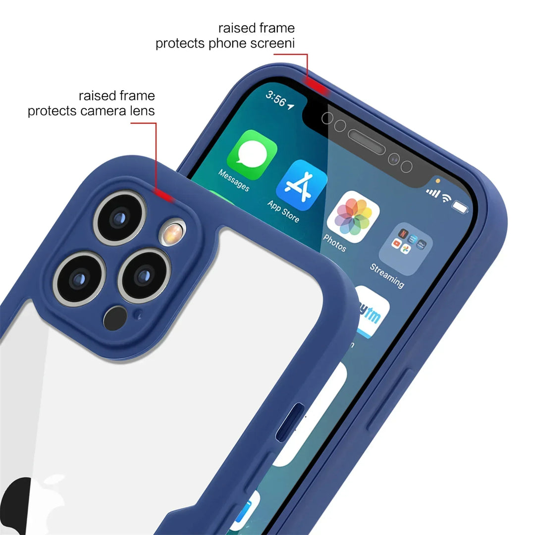 Volledige Bescherming Duidelijke Schokbestendige Telefoonhoes met Lens- en Schermbescherming – 1+1 GRATIS