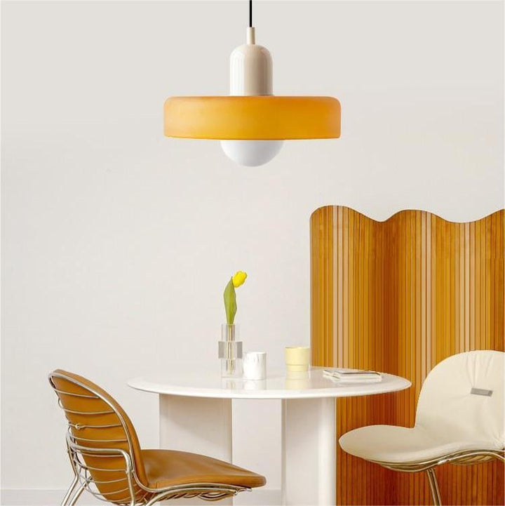 Geometrische Bauhaus Plafondlamp van Glas
