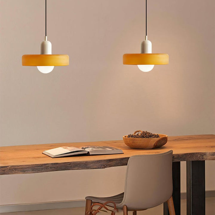 Geometrische Bauhaus Plafondlamp van Glas