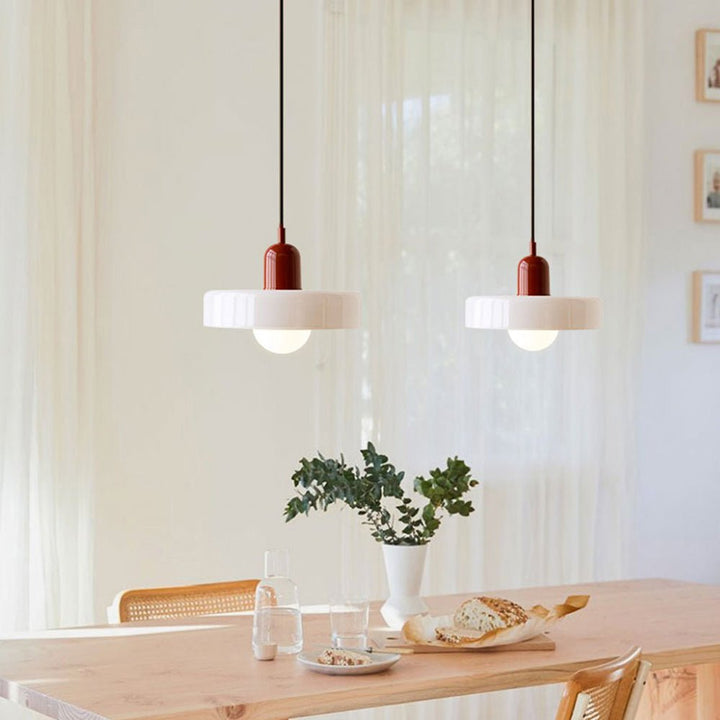 Geometrische Bauhaus Plafondlamp van Glas