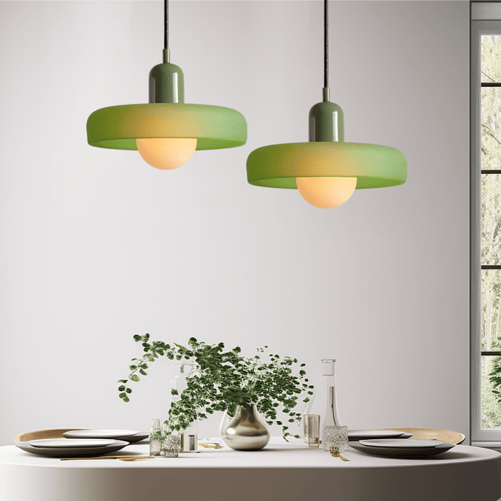 Geometrische Bauhaus Plafondlamp van Glas