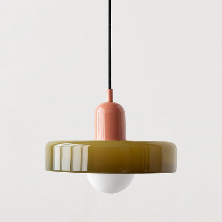 Geometrische Bauhaus Plafondlamp van Glas